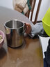 帝美思304不銹鋼雙層水杯幼兒園漱口杯帶手柄泡茶杯兒童牛奶杯隨手杯 304鋼 雙層杯中號280ml 有蓋 曬單實拍圖