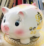 悅匯禮屋 存錢(qián)罐 創(chuàng  )意兒童陶瓷豬儲蓄罐成人大號只進(jìn)不出可存取大容量可愛(ài) 只進(jìn)不出中號粉色可存1萬(wàn)紙幣 曬單實(shí)拍圖