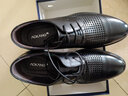 奧康品牌皮鞋男真皮商務(wù)正裝鞋透氣防滑結婚鞋子春季大碼46內增高6CM 黑色夏季洞洞皮涼鞋173739172 44 (270mm) 曬單實(shí)拍圖