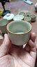 瓷牌茗茶具 汝瓷茶具泡茶器全套家用功夫茶具辦公室送人茶道瓷器整套 《御煌蓋碗》六杯10件套 曬單實(shí)拍圖