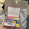 【全網(wǎng)低價(jià)】德國輝柏嘉（Faber-castell）固體水彩顏料套裝24色初學(xué)者手繪便攜組合套裝576024美術(shù)寫(xiě)生 曬單實(shí)拍圖