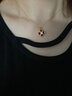 中國黃金（CHINA GOLD）四葉草黃金項鏈女士紅瑪瑙足金吊墜七夕情人節(jié)禮物送女友老婆媽媽 【同城配送】紅瑪瑙足金項鏈 曬單實拍圖