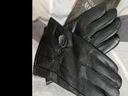真皮手套女冬季綿羊皮加絨加厚保暖摩托車(chē)騎車(chē)開(kāi)車(chē)薄款防寒騎行 女士蝴蝶(加絨) L碼 曬單實(shí)拍圖