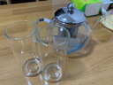 明尊（LIGHTKING）飄逸杯泡茶壺 耐熱玻璃茶具花茶壺茶道杯 茶具套裝玻璃杯一壺兩杯 G-22（茶壺900ml。杯子180ml） 曬單實(shí)拍圖