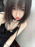 緣妕凌黑色網(wǎng)紗v領吊帶連衣裙女裝2023夏季純欲收腰顯瘦蓬蓬短裙子 黑色 L 曬單實拍圖