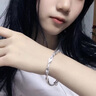 VIGG999足銀莫比烏斯手鐲女銀鐲子七夕情人節(jié)禮物生日送女友媽媽紀念 莫比烏斯手鐲15g（京J倉直發(fā)） 曬單實拍圖
