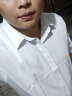 傳棨 長(cháng)袖襯衫男修身彈力韓版商務(wù)休閑職業(yè)正裝上班面試襯衣 白色 43 曬單實(shí)拍圖
