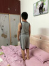 G.duck兒童睡衣莫代爾夏季薄款男童中大童家居服背心套裝男孩休閑空調服 淺灰色 150 :【適合140-150CM小孩】 曬單實(shí)拍圖