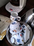 肖字和德仿古瓷成明化斗彩雞缸杯功夫茶具套裝整套茶具茶壺蓋碗茶杯半自動(dòng) 斗彩雞缸蓋碗茶具10頭 曬單實(shí)拍圖