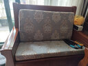 怡爽 實(shí)木沙發(fā)墊帶靠背海綿坐墊加厚防滑四季通用紅木沙發(fā)墊子套裝 白羊之戀 170cm-三人座位帶靠背 曬單實(shí)拍圖
