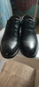 世珍羊皮鞋男真皮夏季透氣男士增高鞋套腳商務(wù)正裝鞋隱形內增高6cm 黑色增高 39 曬單實(shí)拍圖