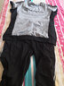 匹卡特t恤女短袖女裝夏裝休閑套裝女夏季圓領(lǐng)運動(dòng)服韓版體恤女士休閑褲夏天 7793灰色+黑褲 XL 曬單實(shí)拍圖