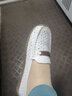 啄木鳥(niǎo)真皮牛筋底媽媽鞋2025春季新款平底舒適單鞋中老年女鞋軟底豆豆鞋 s6010白色鏤空 38 曬單實(shí)拍圖