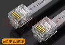 B-LIAK純銅多股六芯扁平6芯電話(huà)線(xiàn) 數控RJ12帶水晶頭成品跳線(xiàn)6P6C電話(huà)線(xiàn) 灰色 2M 曬單實(shí)拍圖