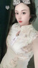 杜艷枝（DuYanzhi）走秀旗袍連衣裙女裝年新款春夏裝輕奢氣質(zhì)女神范夏天顯瘦氣質(zhì)裙子 香檳色 M 90-100斤 曬單實(shí)拍圖