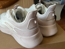 安踏（ANTA）凌云女鞋跑步鞋子女運動(dòng)鞋秋季皮面休閑輕便緩震護踝跳繩鞋旅游鞋 淺米白/一度灰 【皮面防潑水】 38 曬單實(shí)拍圖