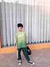 G.duck童裝男童夏裝套裝24新款兒童衣服中大童短袖套裝運動(dòng)兩件套男孩潮 綠色長(cháng)褲套裝gesoqmk 120 尺碼5~6歲【110-120cm】cm 曬單實(shí)拍圖