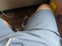 真維斯（Jeanswest）冰絲牛仔短褲男夏季薄款潮流休閑中褲外穿寬松天絲男士五分褲潮牌 深灰色+淺藍(lán)色 3XL 曬單實(shí)拍圖