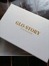 GLO-STORY絲巾女 印花時(shí)尚百搭真絲小方巾53cm桑蠶絲領(lǐng)巾禮盒裝 曬單實(shí)拍圖