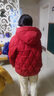 衣典零一（LEDIALYI）羽絨棉服女短款2022冬季女裝冬裝新款時尚中年棉衣棉襖冬天厚外套 紅色 M 曬單實拍圖