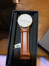 丹尼爾惠靈頓（DanielWellington）DW手表男 簡(jiǎn)約石英男士手表時(shí)尚歐美腕表 情人節禮物送男友 白盤(pán)無(wú)紋棕皮帶丨男表40MM-DW006 曬單實(shí)拍圖