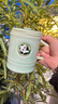 共禾京品（JINGREPUBLIC）中國風(fēng)青瓷竹節泡茶杯陶瓷馬克杯帶茶漏辦公室茶水分離杯生日禮物 青瓷竹節茶水分離杯-龍紋 曬單實(shí)拍圖