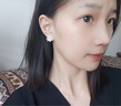 Jay小雛菊花朵耳夾女無(wú)耳洞耳飾夾款耳環(huán)送女生七夕情人節(jié)禮物老婆 曬單實(shí)拍圖