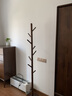 千花全實(shí)木加厚底座落地櫸木客廳臥室百搭北歐風(fēng)現代樹(shù)形掛衣架衣帽架 櫸木-黑胡桃色 曬單實(shí)拍圖