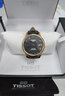天梭（TISSOT）瑞士經(jīng)典1853力洛克系列時(shí)尚自動(dòng)機械男表送男友新年禮物 黑盤(pán)皮帶 T006.407.36.053.00 曬單實(shí)拍圖