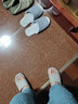 邦有道布底靜音拖鞋四季家居家用室內(nèi)臥室棉拖鞋男女情侶軟底柔軟無聲 純色灰色 L（適合40-42碼） 曬單實(shí)拍圖