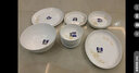 樂美雅白玉鋼化玻璃碗碟盤子 家用套裝耐熱創(chuàng)意餐具 微波爐適用 特瑞歐平盤20cm 曬單實拍圖