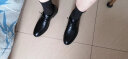 卡帝乐鳄鱼（CARTELO）男士皮鞋商务正装鞋男夏季透气镂空皮凉鞋男9595 黑色镂空款 40 实拍图