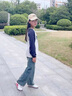 小豬彼特女童牛仔褲春秋2025新款兒童褲子秋裝套裝大童女裝秋季闊腿褲直筒 13042藍色【春秋款】 120 cm 曬單實(shí)拍圖