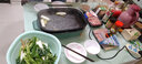 奧克斯（AUX）多功能料理鍋 烤肉鍋電煎鍋烤肉盤(pán)電火鍋一體烤魚(yú)鍋鴛鴦家用電燒烤爐無(wú)煙不粘分體式可拆洗替換盤(pán) 火鍋盤(pán)+烤肉盤(pán)+六圓盤(pán) 1層 曬單實(shí)拍圖