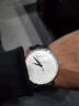 卡羅萊（CALUOLA）品牌手表男款石英表個(gè)性浮雕皮帶男士國表防水學(xué)生考試生日禮物 銀殼白面 CA1119 曬單實(shí)拍圖