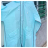 靈煩雨衣女款長款全身防暴雨電動電瓶車專用單人一體式防雨服雨披 米白色常規(guī)款[雙帽檐+超長遮腳 L 曬單實拍圖