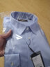 雅戈爾襯衫長(cháng)袖男 【純棉免燙細格】不易皺100%棉男士秋季襯衣 淺藍格子 GLDP16387HJA 41 曬單實(shí)拍圖