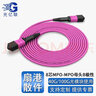 光億聯(lián) 光纖跳線MPO-MPO-LC萬兆多模SENKO MPO母頭B極性LSZH主干跳線 40G/100G光模塊用 8芯(OM4)MPO-LC  3米 曬單實拍圖