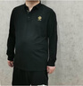 胖大潮特大碼男裝長(cháng)袖t恤胖子翻領(lǐng)polo男士秋冬季加絨寬松肥佬體恤200斤 《8874春秋款》黑色 5XL （胸圍128） 適合200-220斤 曬單實(shí)拍圖