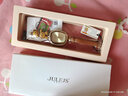 聚利時(shí)（Julius）韓國品牌時(shí)尚滿(mǎn)鉆橢圓形細軟皮帶手表女士小眾防水石英腕表JA-298 金色 曬單實(shí)拍圖