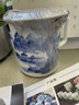 末都景德鎮陶瓷帶蓋茶杯水杯單個(gè)手繪青花瓷器山水辦公杯老板杯泡茶杯 江南水鄉【500ML】 曬單實(shí)拍圖