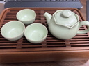 東道汝窯河南非遺 天蓮小茶組2014年老東道陶瓷功夫整套茶具套裝汝瓷 一壺三杯-粉青色 1個(gè) 曬單實(shí)拍圖