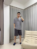 莫代爾涼感睡衣男士夏季莫代爾棉綢短袖短褲薄款夏天冰絲男式夏款家居服 2647灰色 XL (175)：適合140-160斤穿著 曬單實(shí)拍圖