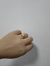 紅色年輪黃金轉(zhuǎn)運(yùn)珠戒指男女款本命年紅繩轉(zhuǎn)運(yùn)珠戒指足金路路通送禮尾戒指 金珠金重約:0.72g 曬單實(shí)拍圖