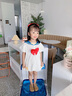mlgt kids童裝女童連衣裙2025新款禮服裙兒童唐老鴨公主裙寶寶學(xué)院風(fēng) 白色 90cm 曬單實(shí)拍圖