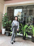 豪耀小西裝女外套職業(yè)裝女裝套裝春秋季正裝面試女士西服女工作服格子 灰色西裝 L 碼（適合體重100-110） 曬單實拍圖