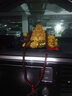悅吉祥彌勒佛汽車(chē)擺件大號白菜佛像拿佛珠車(chē)上車(chē)內裝飾品平安車(chē)載吉祥物 百財佛【沙金】+手拿9粒墨花石 曬單實(shí)拍圖
