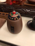眷砂堂宜興紫砂茶葉罐醒茶罐便攜迷你旅行存儲密封罐家用小號普洱如意罐 方形如意珠 125克 1個 曬單實(shí)拍圖