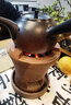 唯古復(fù)古木炭爐大號陶瓷燒水壺煮茶養(yǎng)生壺中式陽臺客廳戶外明火茶具 吉祥炭爐(帶底座)+玉珠壺 1000ml 曬單實拍圖