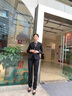 SOEM原創(chuàng)高端女裝職業(yè)套裝女西裝套褲時(shí)尚2022春秋新款氣質(zhì)女神范OL正裝西服工作服 藏青西裝+褲子(襯衫) 90-98斤選M 曬單實(shí)拍圖